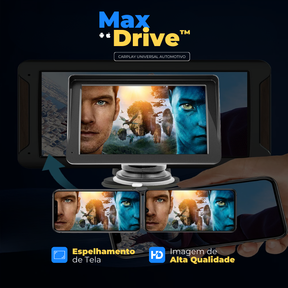 Central Multimídia Universal Com CarPlay/Android Auto - MaxDrive™